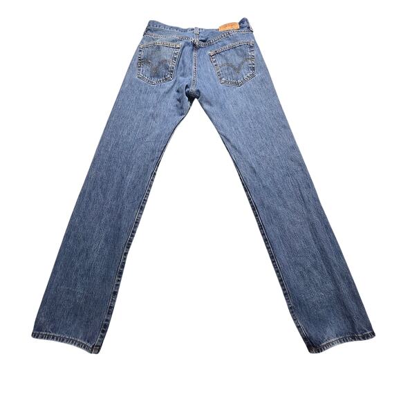 Levis 501 XX Mens Blue Denim Jeans W32 L36 Haiti Medium Wash, 32x36 Vintage Y2K - Picture 12 of 14